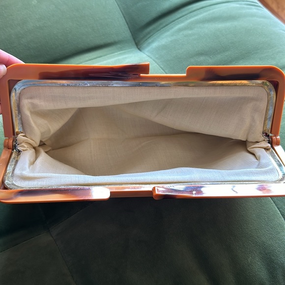 Vintage floral clutch . 1970s festival wear , boho - Picture 4 of 8